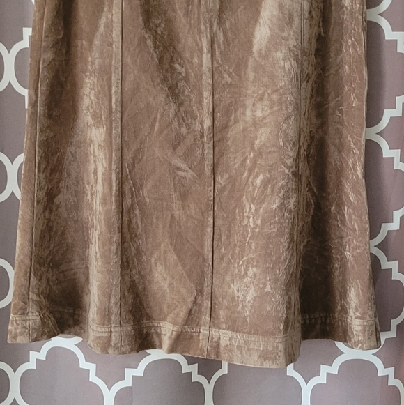 J. Jill Soft Brown A-Line Corduroy Skirt - Picture 5 of 9